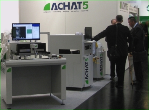 Achat5 Boardhandling + VinCam AOI classification Achat5 zur SMT2013